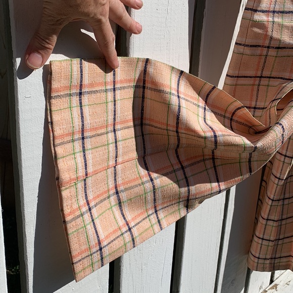 Levi’s plaid polyester pants 70’s sta-prest orange blue green - Picture 7 of 16